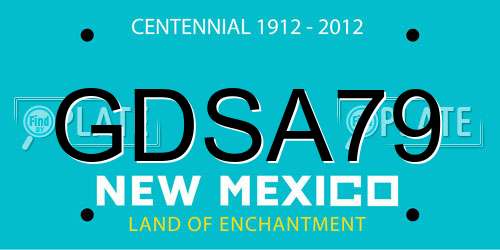GDSA79 New Mexico License Plate