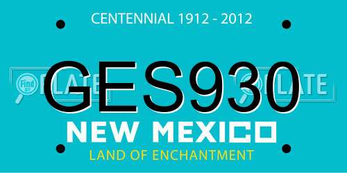 GES930 New Mexico License Plate