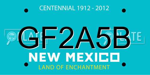 GF2A5B New Mexico License Plate