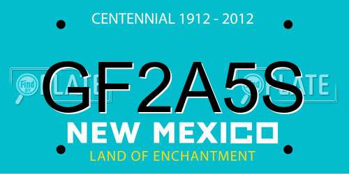 GF2A5S New Mexico License Plate