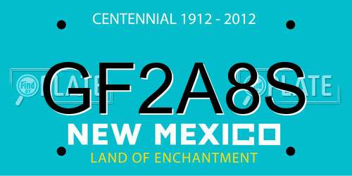 GF2A8S New Mexico License Plate