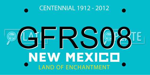 GFRS08 New Mexico License Plate