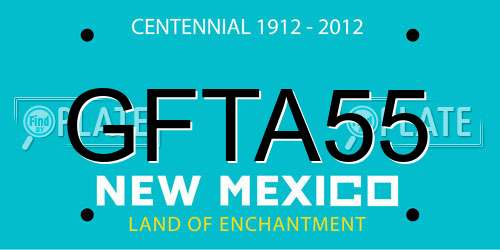 GFTA55 New Mexico License Plate