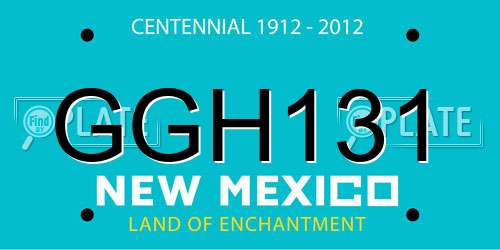 GGH131 New Mexico License Plate