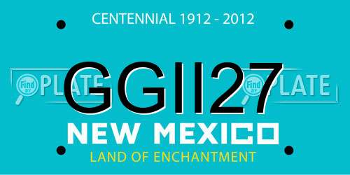 GGII27 New Mexico License Plate