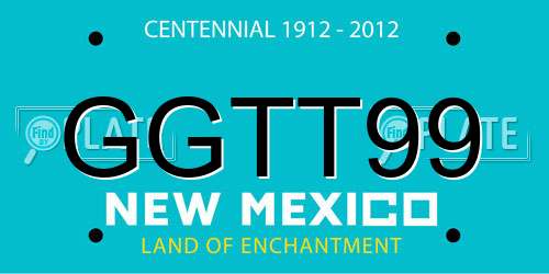 GGTT99 New Mexico License Plate