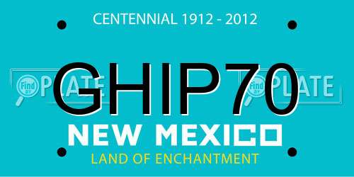 GHIP70 New Mexico License Plate