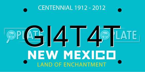 GI4T4T New Mexico License Plate