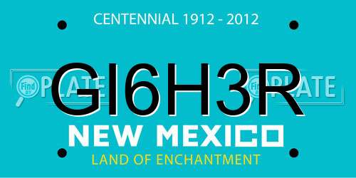 GI6H3R New Mexico License Plate