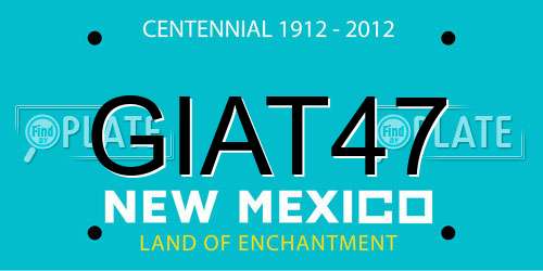 GIAT47 New Mexico License Plate