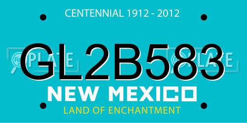 GL2B583 New Mexico License Plate