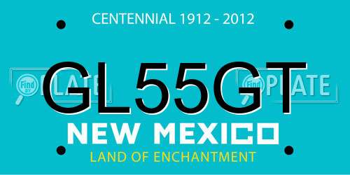 GL55GT New Mexico License Plate
