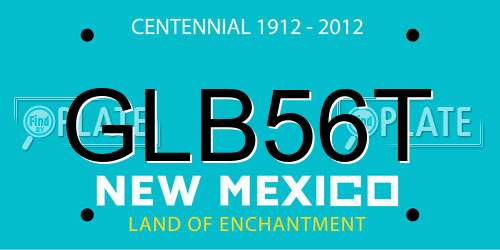 GLB56T New Mexico License Plate