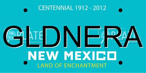 GLDNERA New Mexico License Plate