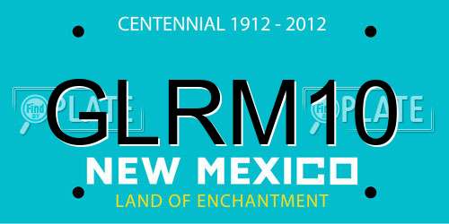 GLRM10 New Mexico License Plate
