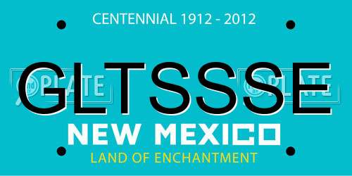 GLTSSSE New Mexico License Plate