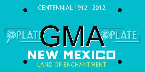 GMA New Mexico License Plate
