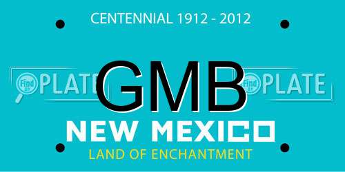GMB New Mexico License Plate