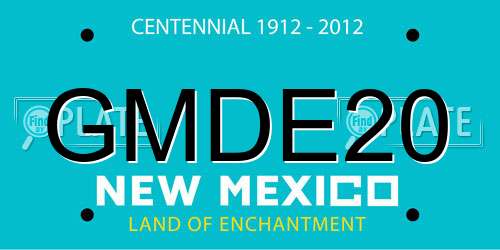 GMDE20 New Mexico License Plate