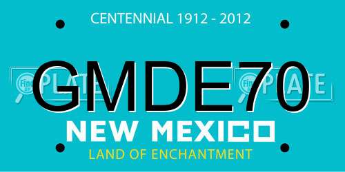 GMDE70 New Mexico License Plate