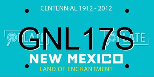 GNL17S New Mexico License Plate