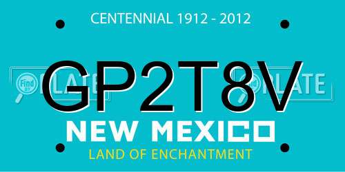 GP2T8V New Mexico License Plate