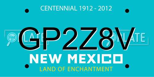 GP2Z8V New Mexico License Plate