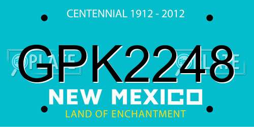 GPK2248 New Mexico License Plate