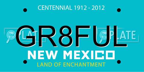 GR8FUL New Mexico License Plate