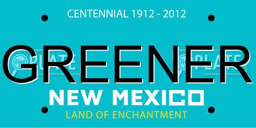 GREENER New Mexico License Plate