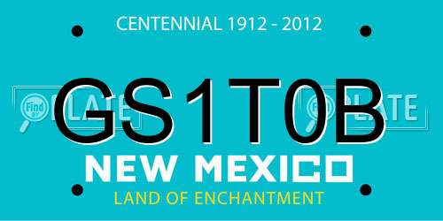 GS1T0B New Mexico License Plate