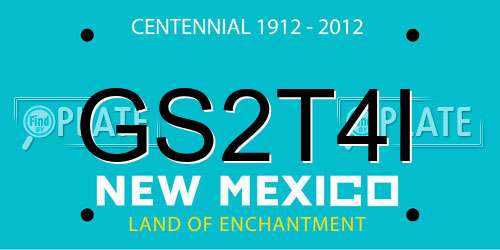 GS2T4I New Mexico License Plate