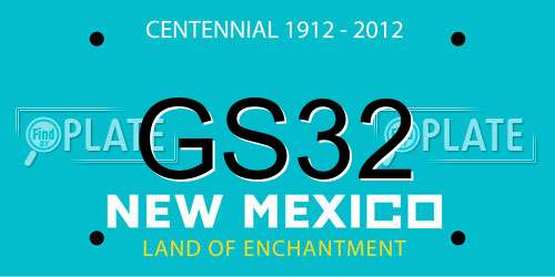 GS32 New Mexico License Plate