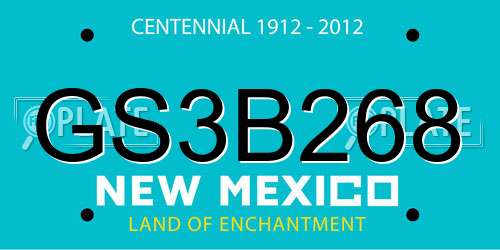 GS3B268 New Mexico License Plate