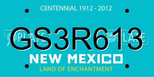 GS3R613 New Mexico License Plate