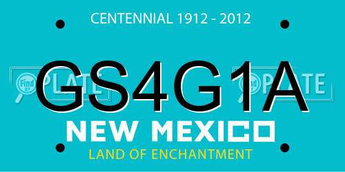 GS4G1A New Mexico License Plate