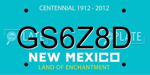 GS6Z8D New Mexico License Plate