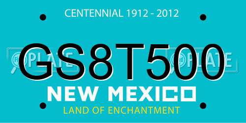 GS8T500 New Mexico License Plate