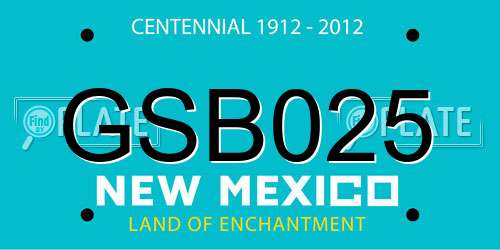 GSB025 New Mexico License Plate