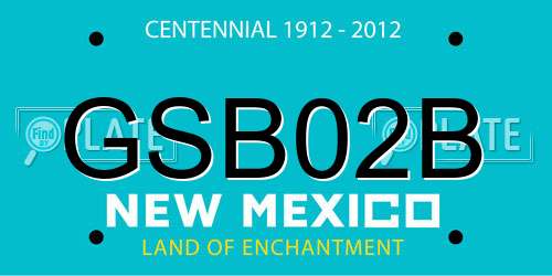 GSB02B New Mexico License Plate