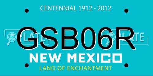 GSB06R New Mexico License Plate