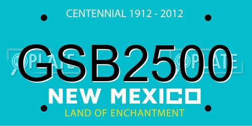 GSB2500 New Mexico License Plate