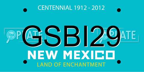 GSBI29 New Mexico License Plate