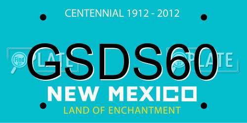 GSDS60 New Mexico License Plate