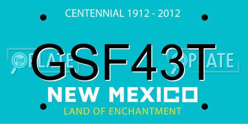 GSF43T New Mexico License Plate