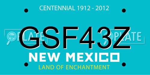 GSF43Z New Mexico License Plate