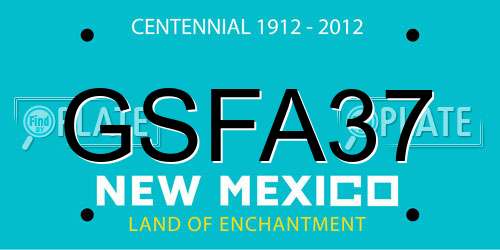 GSFA37 New Mexico License Plate