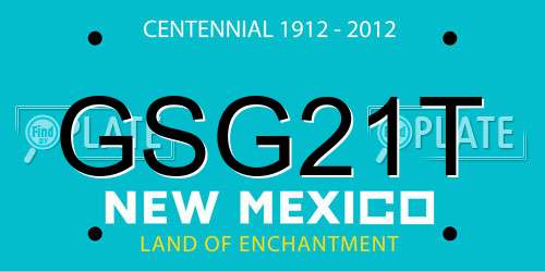 GSG21T New Mexico License Plate