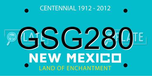 GSG280 New Mexico License Plate