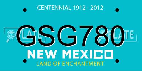 GSG780 New Mexico License Plate